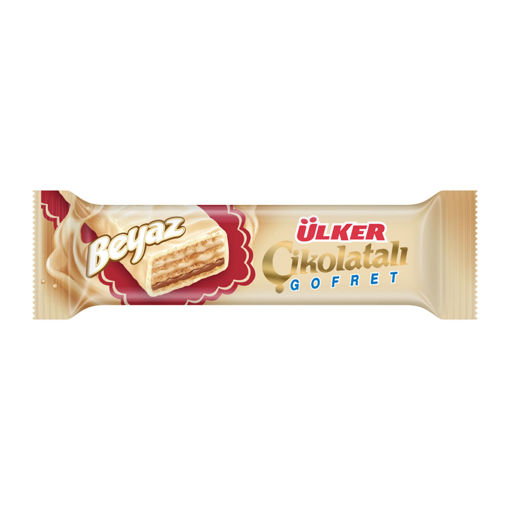 Ülker Beyaz Çikolatalı Gofret 35 Gr nin resmi