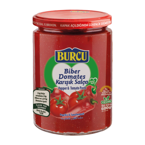 Burcu Domates & Biber Salçası 600 Gr nin resmi