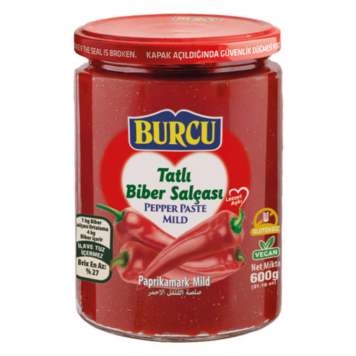 Burcu Tatlı Biber Salçası 600 Gr nin resmi