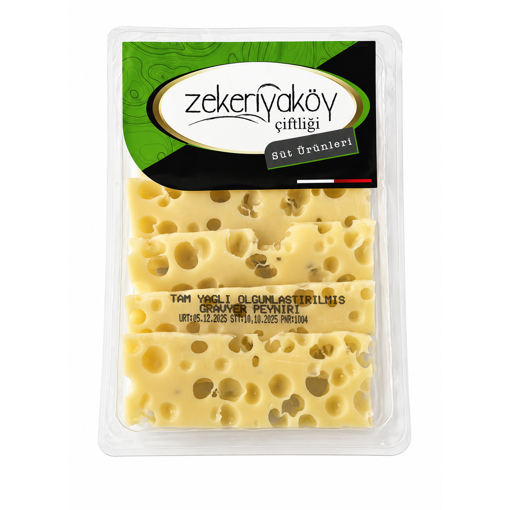 Zekeriyaköy Çiftliği Dilimli Gravyer Peyniri  150 Gr nin resmi