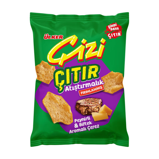 Ülker Çizi Çıtır Peynir & Biftek 50 Gr nin resmi