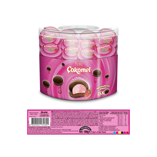 Ülker Çokomel Marshmallow Çilekli 180 Gr nin resmi