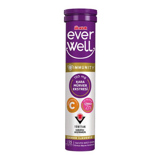 Ülker Everwell Karamürver C Vitamin Tablet 15'li 67.5 Gr nin resmi