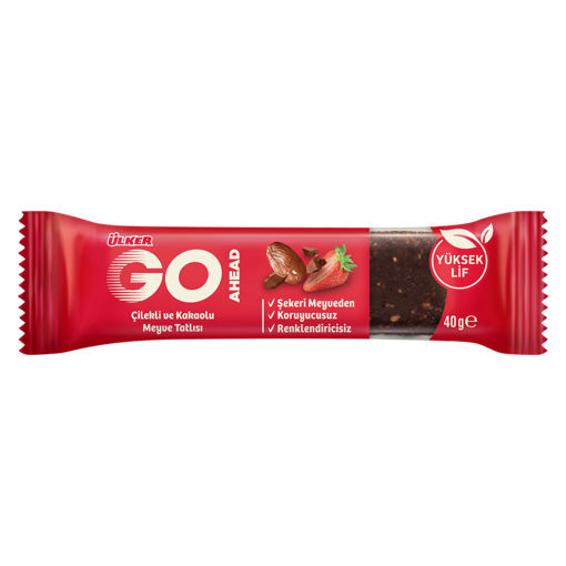 Ülker Go Ahead Çilek Hurma Bar 40Gr nin resmi