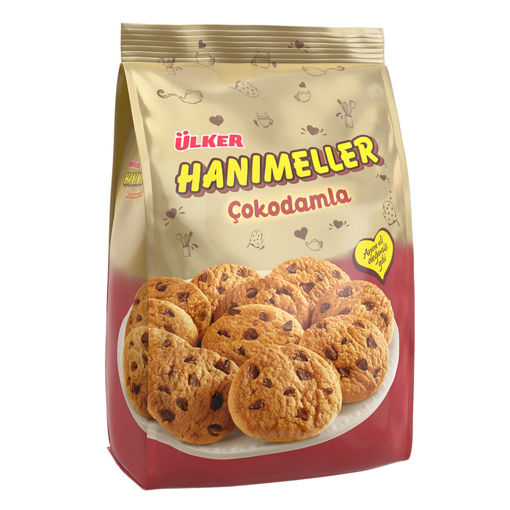 Ülker Hanımeller Çokodamla Kakaolu Damla Bisküvi 150 Gr nin resmi