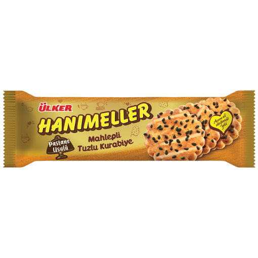 Ülker Hanımeller Mahlepli Tuzlu Kurabiye 81 Gr nin resmi