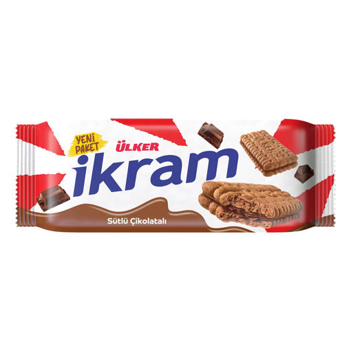 Ülker İkram Kremalı Bisküvi Çikolatalı 84 Gr nin resmi