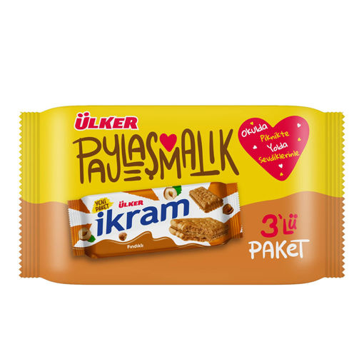 Ülker İkram Fndıklı 3 X 84 Gr nin resmi