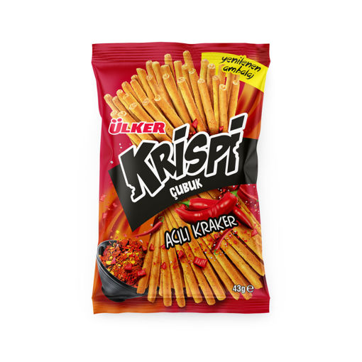 Ülker Krispi Acılı Çubuk Kraker 43 Gr nin resmi