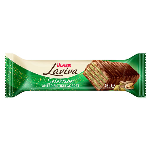Ülker Laviva Selection Antep Fıstıklı Gofret 45 Gr nin resmi