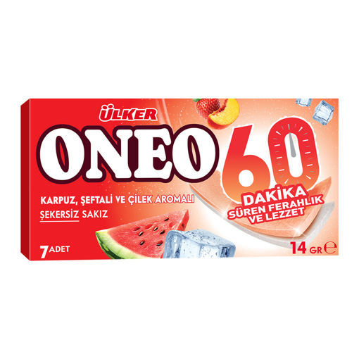 Ülker Oneo Slims 60 Dk Meyve Aromalı Sakız 14 Gr nin resmi