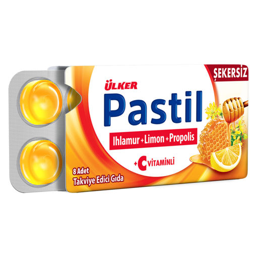 Ülker Pastil Ihlamur Limon Propolis 8 Adet 22.4 Gr nin resmi