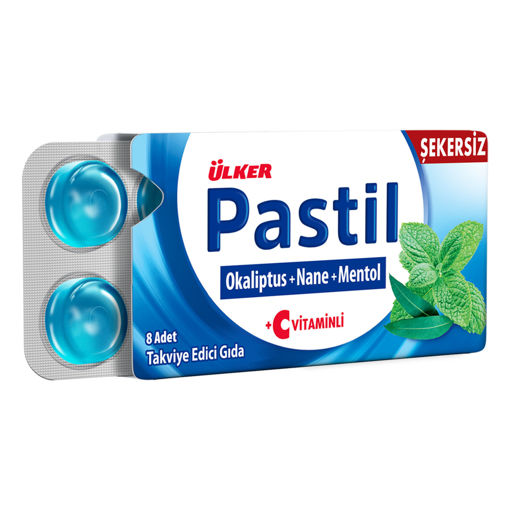 Ülker Pastil Okaliptus Mentol Nane 8 Adet 22.4 Gr nin resmi