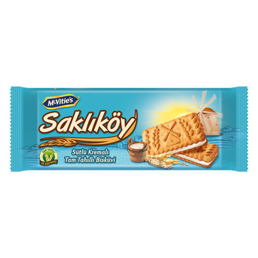 Ülker Saklıköy Sütlü Kremalı Bisküvi 100 Gr nin resmi