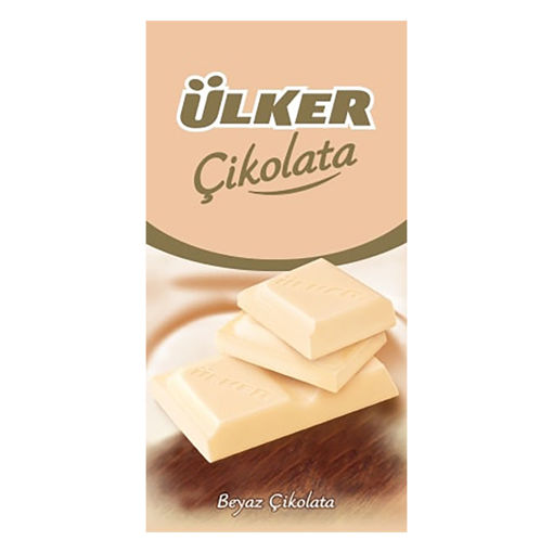 Ülker Tablet Beyaz Çikolata 70 Gr nin resmi