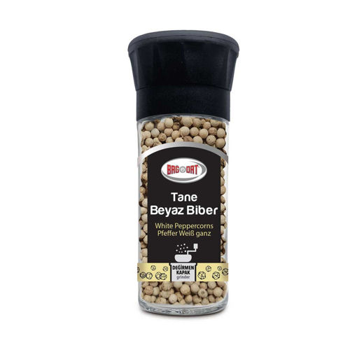Bağdat Tane Beyaz Biber Değirmen Kapak 59 Gr nin resmi