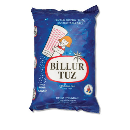 Billur Tuz İyotlu Sofra Tuzu 1,5 Kg nin resmi
