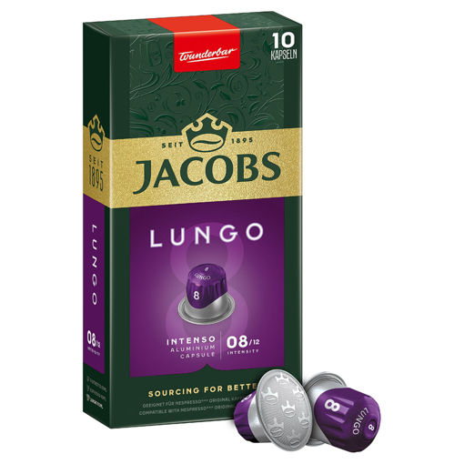 Jacobs Capsule Lungo 8 Intenso 10'lu 52 Gr nin resmi