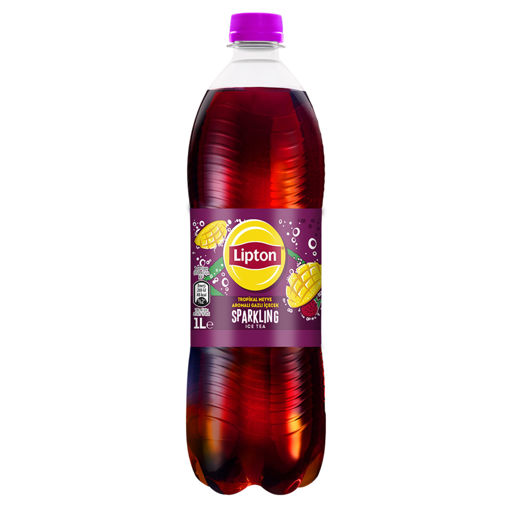 Lipton Ice Tea Sparkling Tropikal 1 Lt nin resmi
