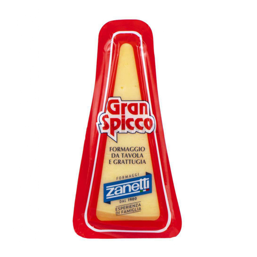 Zanetti Yarım Yağlı Olgunlaştırılmış Gran Spicco Hard Cheese Peynir 150 Gr nin resmi