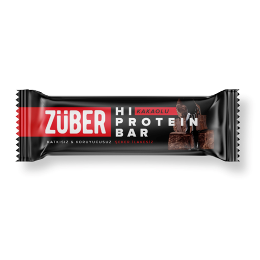 Züber Kakaolu Hi-Protein Bar 45 Gr nin resmi