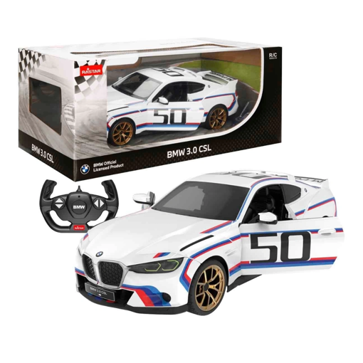 Rastar 1/14 F/F BMW 3.0 CSL 2.4GHZ Işıklı Uzaktan Kumandalı Araba nin resmi