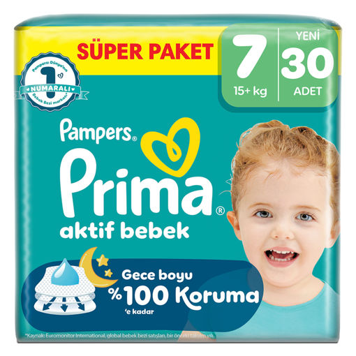 Prima Aktif Bebek Süper Paket 7 Beden 30'Lu nin resmi
