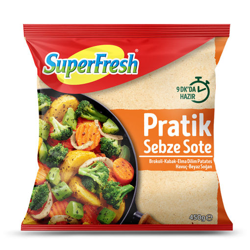 Superfresh Pratik Sebze Sote Mix 450 Gr nin resmi