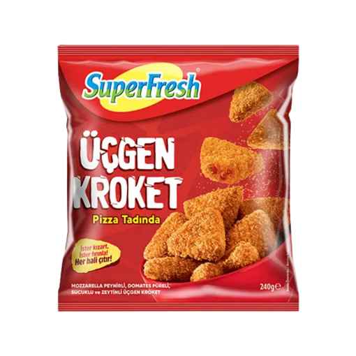 Superfresh Üçgen Pizza Kroket 240 Gr nin resmi