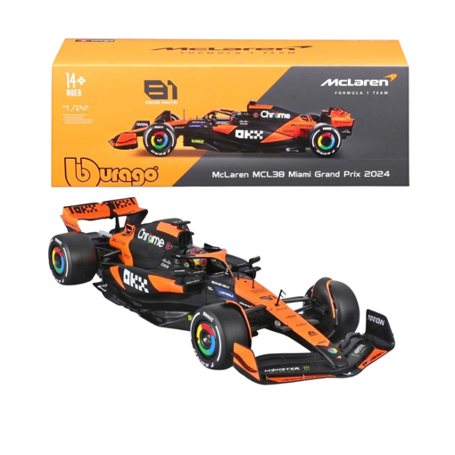 1:24 Formula 1 McLaren MCL38 Miami Grand Prix nin resmi
