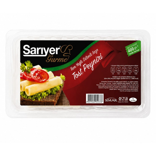 Sarıyer Gurme Dilimli Tost Peyniri 400 Gr nin resmi