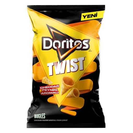 Doritos Twist Cheddar Peyniri Aromalı 115 Gr nin resmi