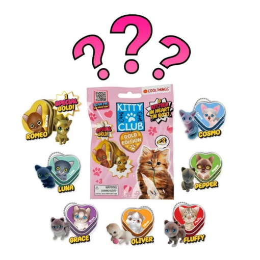Cool Things Kitty Club Gold Edition 3D Sürpriz Figür Paketi nin resmi