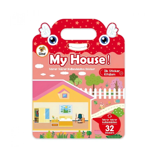 Tekrar Tekrar Kullanılabilen İlk Sticker Kitabım My House nin resmi