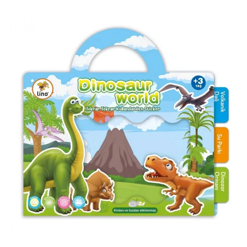 Tekrar Tekrar Kullanılabilen Sticker Kitabım Dinosaur World nin resmi