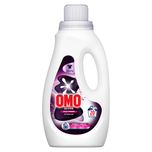 Omo Active Cold Power Siyahlar İçin Sıvı Deterjan 1000 Ml nin resmi