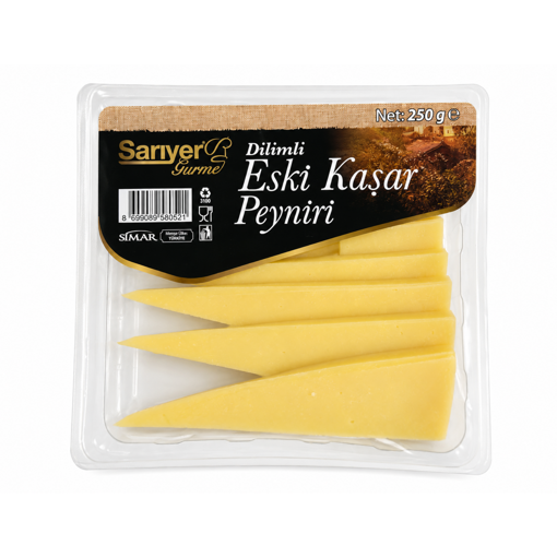 Sarıyer Gurme Dilimli Eski Kaşar Peyniri 250 Gr nin resmi