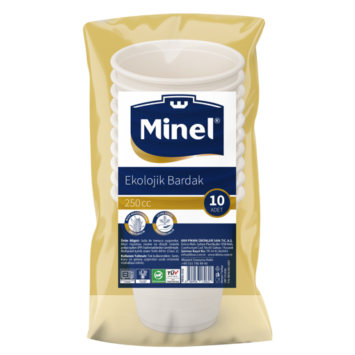Kbr Minel Ekolojik 250 Cc 10 Lu Bardak nin resmi