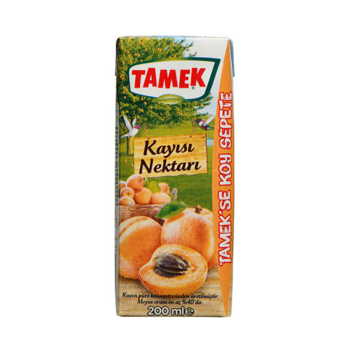 Tamek Meyve Suyu Kayısı 200ml nin resmi