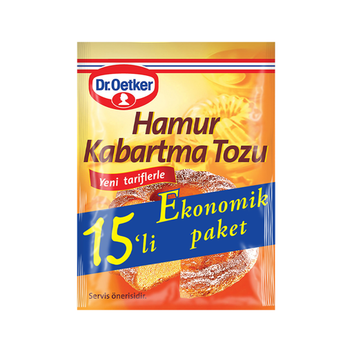 Dr.Oetker Hamur Kabartma Tozu 15'li Paket 150 Gr nin resmi