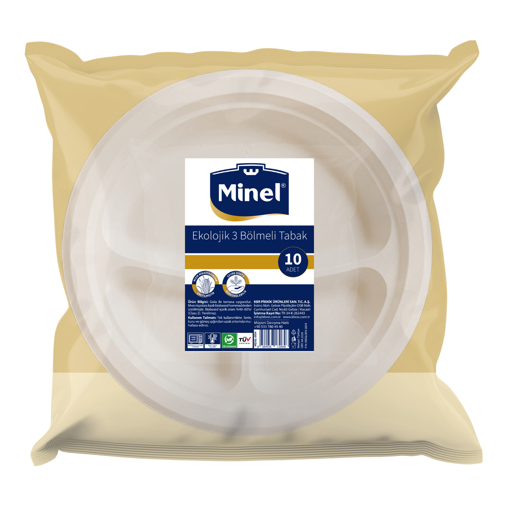 Kbr Minel Ekolojik 3 Bölmeli 26 Cm 10 Lu Tabak nin resmi