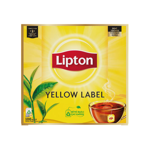 Lipton Yellow Label Bardak Poşet Çay 100'lü 200 Gr nin resmi