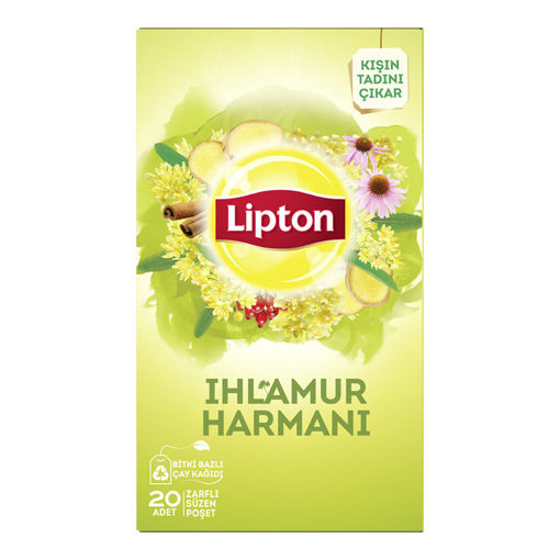 Lipton Bardak Poşet Bitki Çayı Ihlamur 20'li nin resmi