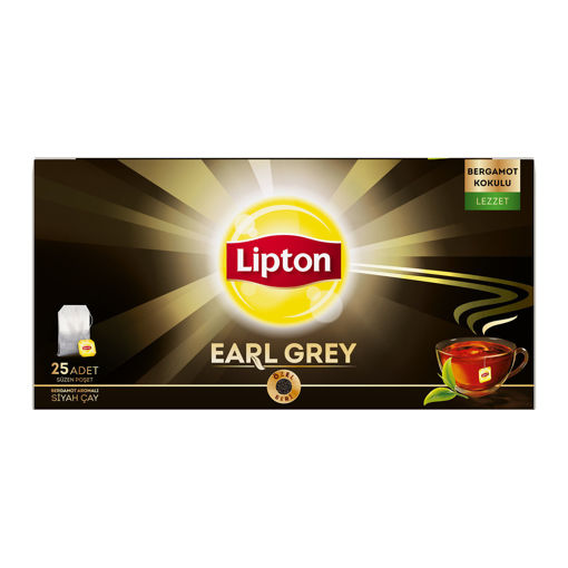 Lipton Bardak Poşet Çay Earl Grey 25'li 50 Gr nin resmi