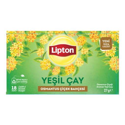 Lipton Osmanthus Çiçeği Aromalı Yeşil Çay 18'li 27 Gr nin resmi