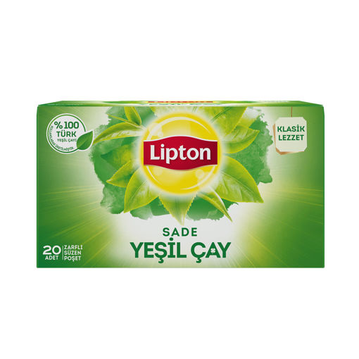 Lipton Yeşil Çay Bardak Poşet 20'li 30 Gr nin resmi