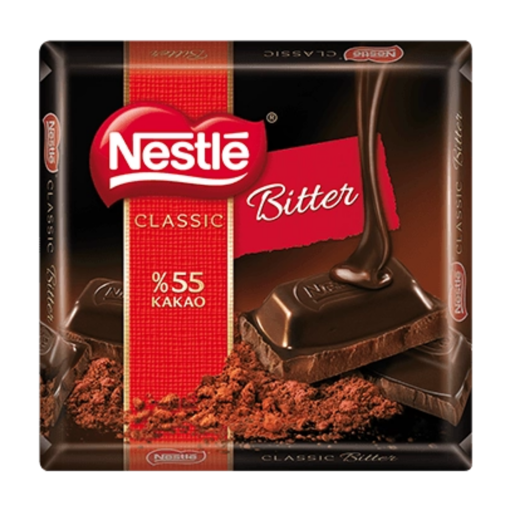 Nestle Classic Bitter Kare Çikolata 60 Gr nin resmi