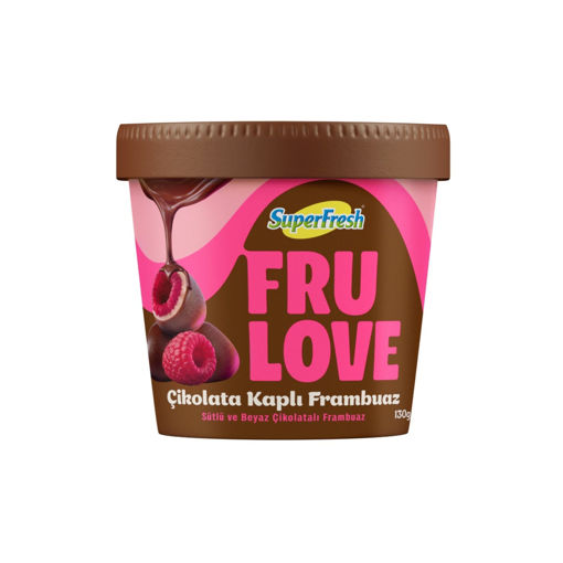 Superfresh Frulove Çikolata Kaplı Frambuaz 130 Gr nin resmi