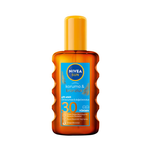 Nivea Sun Koruma & Bronzluk Güneş Yağı Spreyi Spf 30 200 ml nin resmi