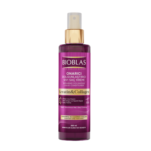 Bioblas Kolajen & Keratin Sıvı Saç Kremi 200 Ml nin resmi
